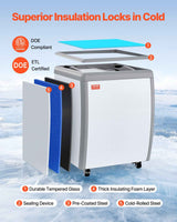 Commercial Ice Cream Display Case - 5.6 Cu.ft Chest Freezer