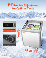 Commercial Ice Cream Display Case - 5.6 Cu.ft Chest Freezer