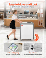 Commercial Ice Cream Display Case - 5.6 Cu.ft Chest Freezer