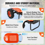 Electric Wheelbarrow - 500W Powered Garden Wagon with 573 lbs Capacity