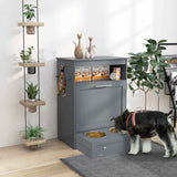 Elevate Mealtime with Our Dog Feeding Station & Storage Cabinet