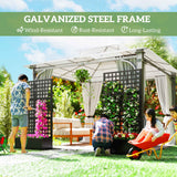 Elevate Your Garden Aesthetic with Our Galvanized Raised Planter Box & Garden Trellis