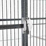 Enhance Your Bird's Life with the 30" Rolling Bird Cage Feeder - Complete with Stand, Storage, and Perches
