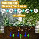 Galvanized Raised Garden Bed - 2Pcs 6x3x1ft Heavy Duty Kit