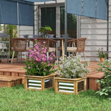 Galvanized Wood Raised Garden Bed: Durable Planter for Thriving Flowers, Herbs & Vegetables