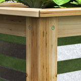 Galvanized Wood Raised Garden Bed: Durable Planter for Thriving Flowers, Herbs & Vegetables