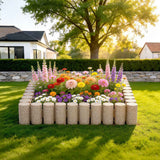 Landscape Edging - Faux Wood 13.7 Ft Garden Edging Kit