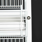 Metal Bird Cage with Rolling Stand - Spacious & Stylish 67" High Feeder