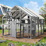 Outdoor Catio: Extra Large Walk-in Cat Enclosure for Multiple Cats