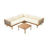 Outdoor Sectional Sofa Set with Waterproof Cushions - Premium Seating Group