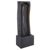 Rock Water Fountain - Elegant 1-Tier Outdoor Fountain for Tranquil Spaces