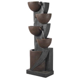 Serene Outdoor Jar Water Fountain – 5-Tier Cascading Beauty for Your Space