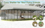 Spacious Outdoor Dog Kennel for Safety and Comfort - Large Pet Enclosure with Roof