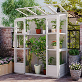 Transform Your Gardening Experience with the TOPMAX 78-Inch Wooden Walk-in Greenhouse