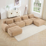 U Shaped Modular Sofa - Comfortable & No Assembly Required