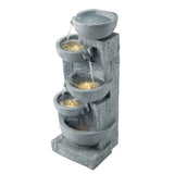 Cascading Water Fountain - 5-Tier Bowl Design for Tranquil Spaces