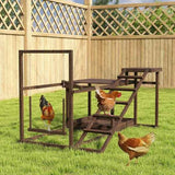 Chicken Playground: Wooden Chicken Activity Play Set with Perch and Swing