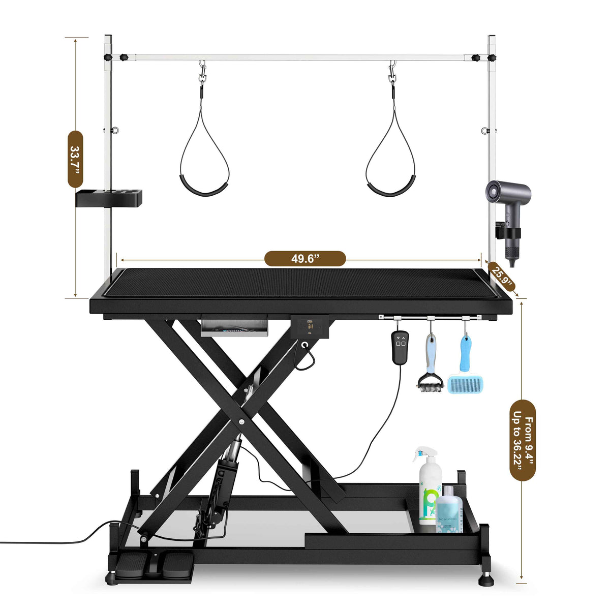 Electric Grooming Table - Professional Adjustable Pet Grooming Station