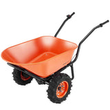 Electric Wheelbarrow - 500W Powered Garden Wagon with 573 lbs Capacity