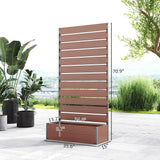 Elegant Planter Box with Trellis for Climbing Plants - Transform Your Outdoor Garden