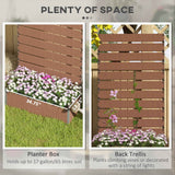 Elegant Planter Box with Trellis for Climbing Plants - Transform Your Outdoor Garden