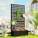 Elevate Your Garden Aesthetic with Our Galvanized Raised Planter Box & Garden Trellis