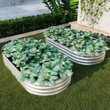 Galvanized Raised Garden Bed - 2Pcs 6x3x1ft Heavy Duty Kit