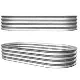 Galvanized Raised Garden Bed - 2Pcs 6x3x1ft Heavy Duty Kit
