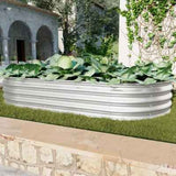 Galvanized Raised Garden Bed - 2Pcs 6x3x1ft Heavy Duty Kit