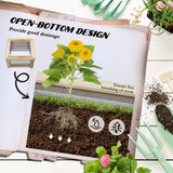 Galvanized Wood Raised Garden Bed: Durable Planter for Thriving Flowers, Herbs & Vegetables
