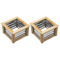 Galvanized Wood Raised Garden Bed: Durable Planter for Thriving Flowers, Herbs & Vegetables