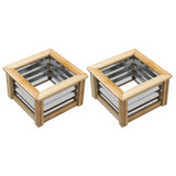 Galvanized Wood Raised Garden Bed: Durable Planter for Thriving Flowers, Herbs & Vegetables