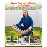 Landscape Edging - Faux Wood 13.7 Ft Garden Edging Kit