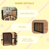 Large Wooden Dog House - Cozy Outdoor Retreat for Your Pet