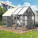 Outdoor Catio: Extra Large Walk-in Cat Enclosure for Multiple Cats
