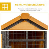 Outdoor Rabbit Hutch: Spacious Elevated Pet House with Slide-Out Tray