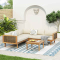 Outdoor Sectional Sofa Set with Waterproof Cushions - Premium Seating Group