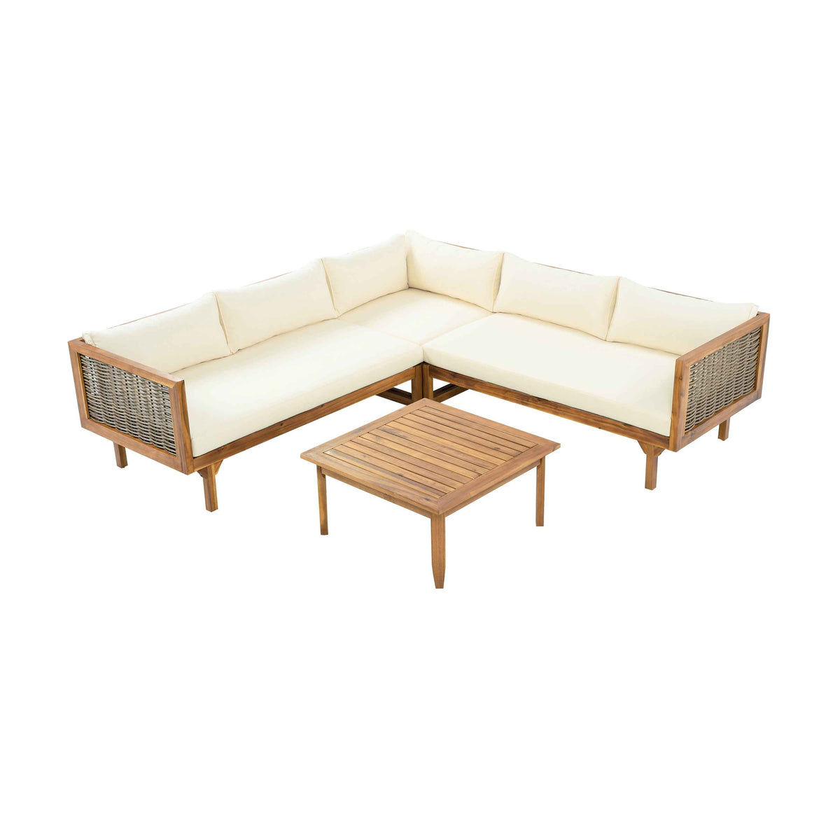 Outdoor Sectional Sofa Set with Waterproof Cushions - Premium Seating Group