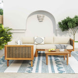 Outdoor Sectional Sofa Set with Waterproof Cushions - Premium Seating Group