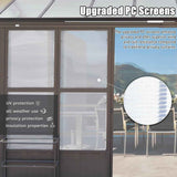 Outdoor Sunroom: 10x14FT All Season Wall Mounted Solarium