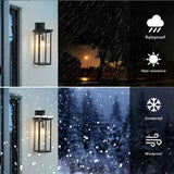 Outdoor Wall Lanterns - 20-inch Modern Set of 2 Wall Sconces