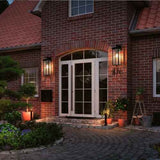 Outdoor Wall Lanterns - 20-inch Modern Set of 2 Wall Sconces