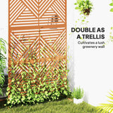 Privacy Fence Screen - Decorative Metal Outdoor Trellis