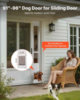 Sliding Glass Dog Door - Adjustable, Durable, and Secure for Your Pet