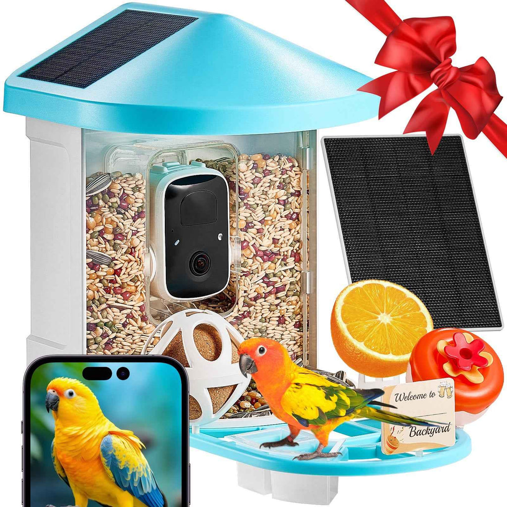 Smart Bird Feeder With Camera - AI Identify 10,000+ Bird Species