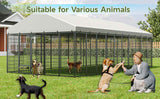 Spacious Outdoor Dog Kennel for Safety and Comfort - Large Pet Enclosure with Roof