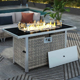 Transform Your Outdoor Space with Our Elegant Propane Fire Pit Table