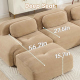 U Shaped Modular Sofa - Comfortable & No Assembly Required